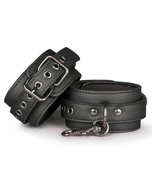 Easy Toys Fetish Ankle Cuffs - Black - Naughtyaddiction.com