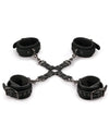Easy Toys Hogtie W-hand & Anklecuffs - Black - Naughtyaddiction.com