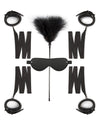 Easy Toys Beginners 6 Piece Beginners Bondage Set - Black - Naughtyaddiction.com