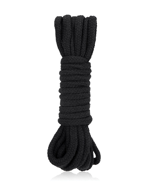 Lux Fetish Bondage Rope - 5m-16 Ft  Black - Naughtyaddiction.com