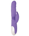 Evolved Thick & Thrust Bunny Dual Stim Rechargeable - Purple - Naughtyaddiction.com