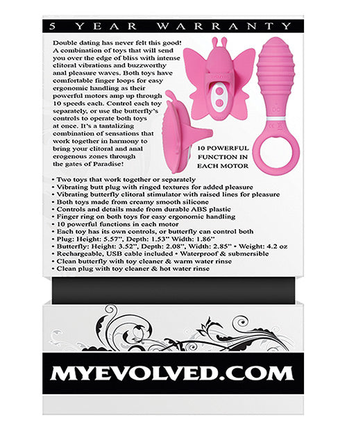 Evolved Double Date Kit - Pink - Naughtyaddiction.com