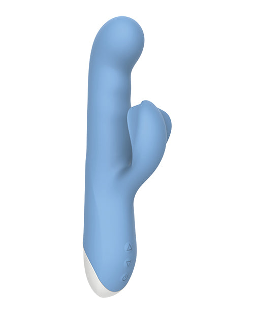 Evolved Thump N Thrust Rechargeable Dual Stim - Blue - Naughtyaddiction.com