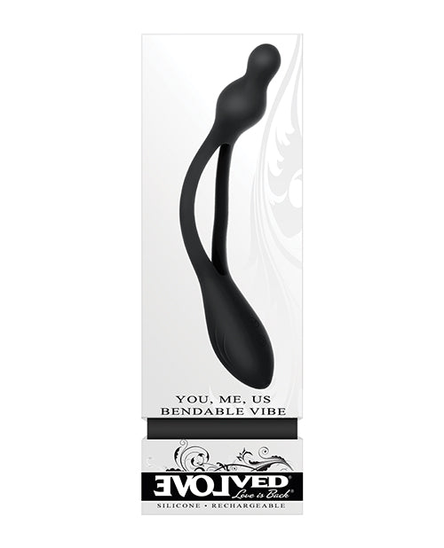 Evolved You Me Us Bendable Vibe - Black - Naughtyaddiction.com