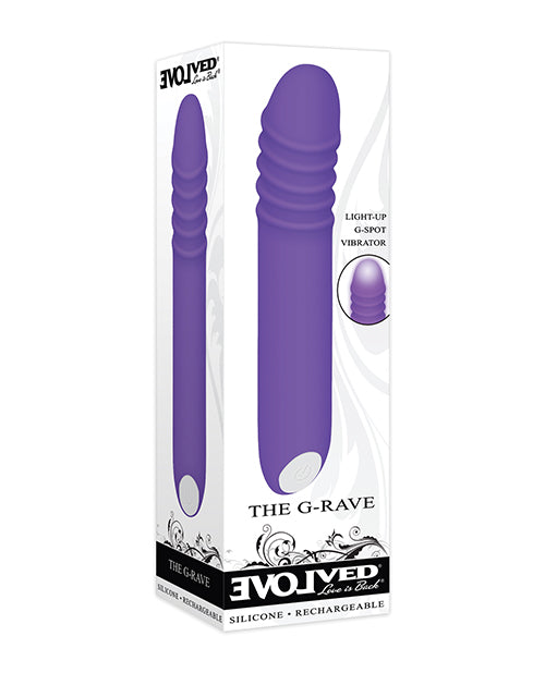 Evolved The G-rave Light Up Vibrator - Purple - Naughtyaddiction.com