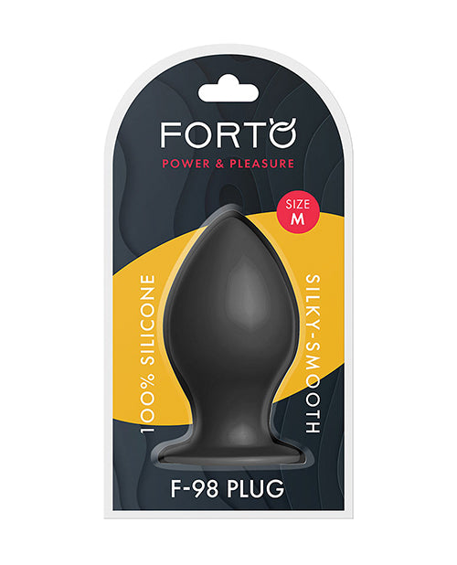 Forto F-98 Plug - Medium Black - Naughtyaddiction.com