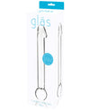 Glas 7" Realistic Head Glass Dildo - Clear - Naughtyaddiction.com