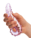 Glas 6" Lick-it Glass Dildo - Pink - Naughtyaddiction.com