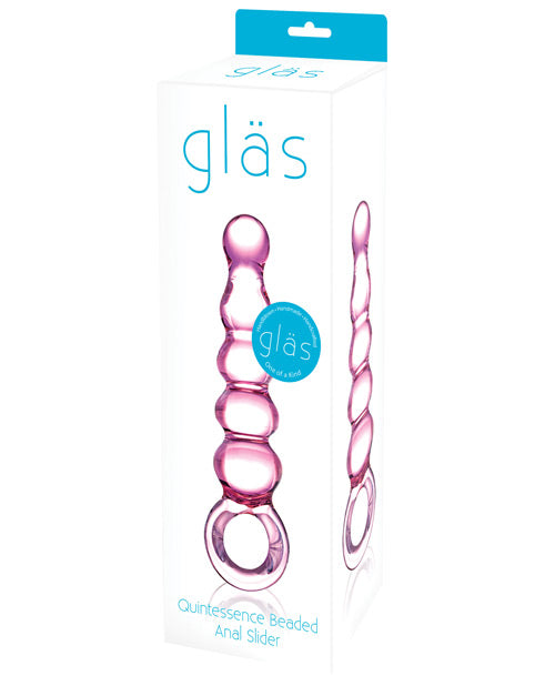Glas Quintessence Beaded Glass Anal Slider - Naughtyaddiction.com