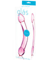 Glas Double Trouble Glass Dildo - Purple - Naughtyaddiction.com