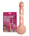 Inflatable Pecker Ring Toss - Asst. Color Rings - Naughtyaddiction.com