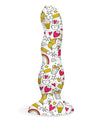 Collage Cupcakes & Unicorns Curvy Silicone Dildo - Naughtyaddiction.com