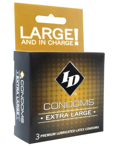 Id Extra Large Condoms - Box Of 3 - Naughtyaddiction.com
