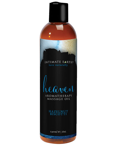 Intimate Earth Heaven Massage Oil - 240 Ml Hazelnut Biscotti - Naughtyaddiction.com