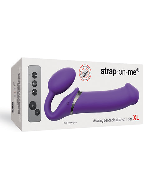 Strap On Me Vibrating Bendable Strapless Strap On Xlarge - Purple - Naughtyaddiction.com