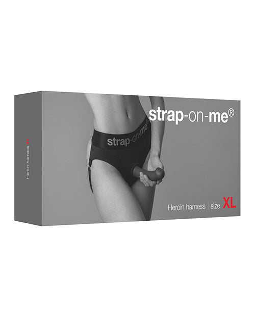 Strap On Me Heroine Harness - Black Xl - Naughtyaddiction.com