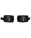 Sultra Lambskin Ankle Cuffs - Black - Naughtyaddiction.com