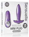 Nu Sensuelle Remote Control Rechargeable Mini Plug - Purple - Naughtyaddiction.com