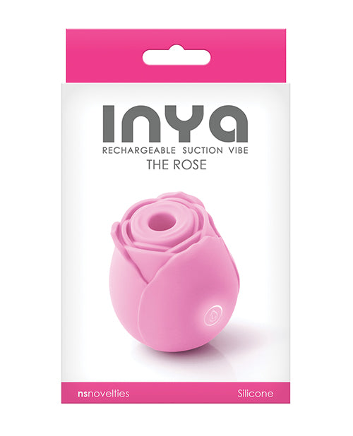 Inya The Rose Rechargeable Suction Vibe - Pink - Naughtyaddiction.com