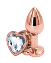Rear Assets Rose Gold Heart Small - Clear - Naughtyaddiction.com