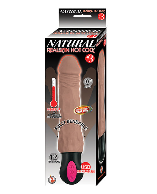 Natural Realskin Hot Cock #3 - Brown - Naughtyaddiction.com