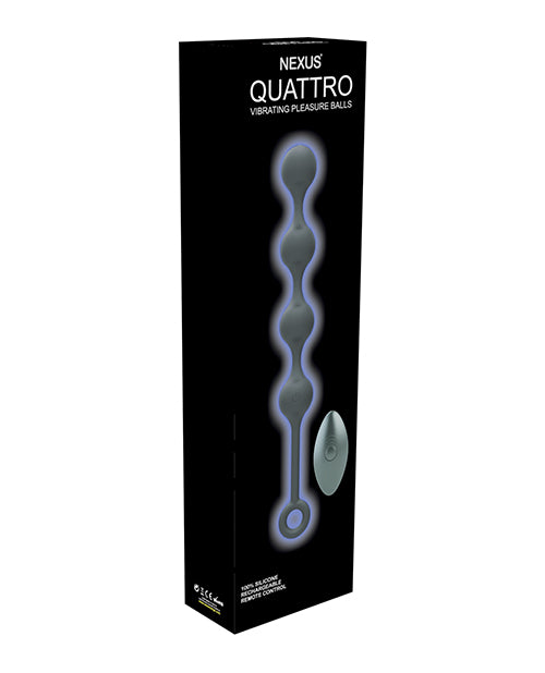 Nexus Quattro Vibrating Anal Balls - Black - Naughtyaddiction.com