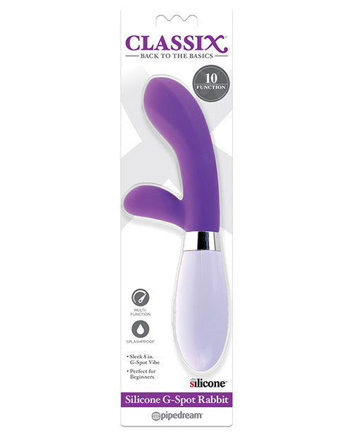 Classix Silicone G-spot Rabbit - Purple - Naughtyaddiction.com