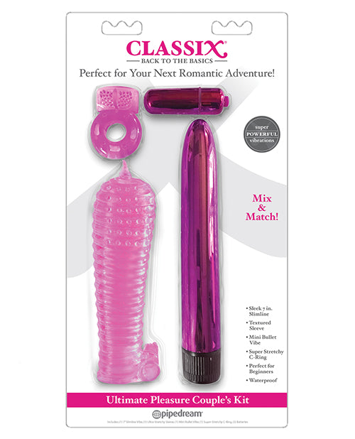 Classix Ultimate Pleasure Couples Kit - Pink - Naughtyaddiction.com