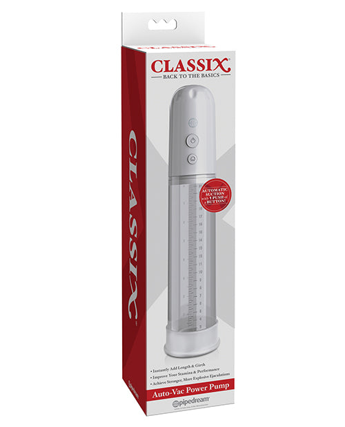 Classix Auto Vac Power Pump - White - Naughtyaddiction.com