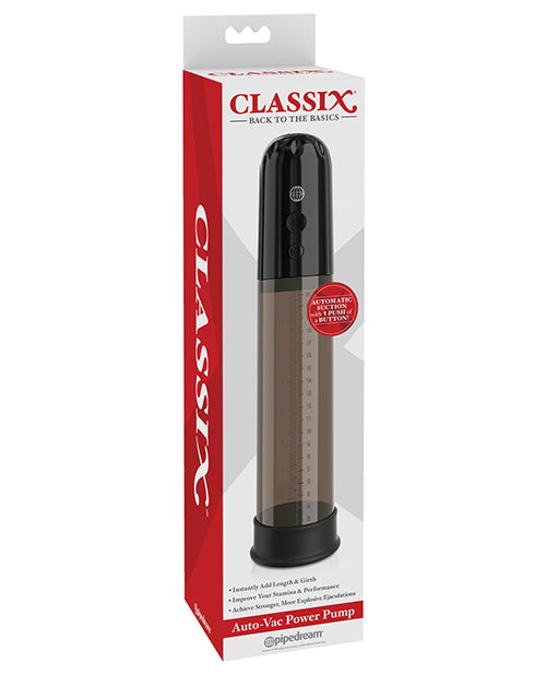 Classix Auto Vac Power Pump - Black - Naughtyaddiction.com