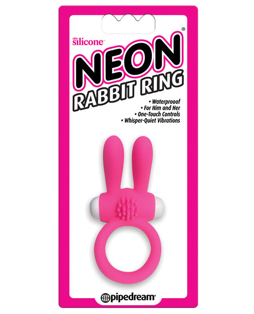 Neon Luv Touch Rabbit Ring - Pink - Naughtyaddiction.com
