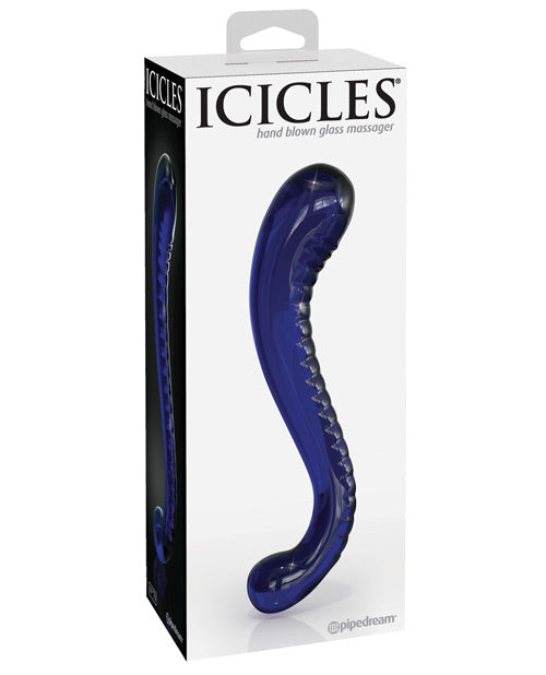 Icicles No. 70 Hand Blown Glass G-spot Dildo - Purple - Naughtyaddiction.com