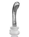 Icicles No. 88 Hand Blown Glass G-spot Massager W-suction Cup -  Clear - Naughtyaddiction.com