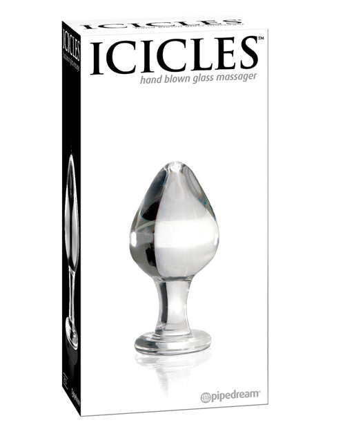 Icicles No. 25 Hand Blown Glass - Clear - Naughtyaddiction.com