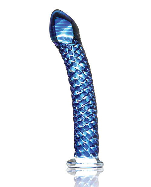 Icicles No. 29 Hand Blown Glass - Clear W-ridges - Naughtyaddiction.com