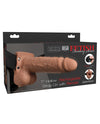 Fetish Fantasy Series 7" Hollow Rechargeable Strap On W-remote - Tan - Naughtyaddiction.com