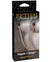 Fetish Fantasy Gold Chain Nipple Clamps - Gold - Naughtyaddiction.com