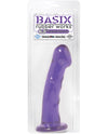 Basix Rubber Works 6.5" Dong - Purple - Naughtyaddiction.com