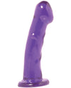 Basix Rubber Works 6.5" Dong - Purple - Naughtyaddiction.com