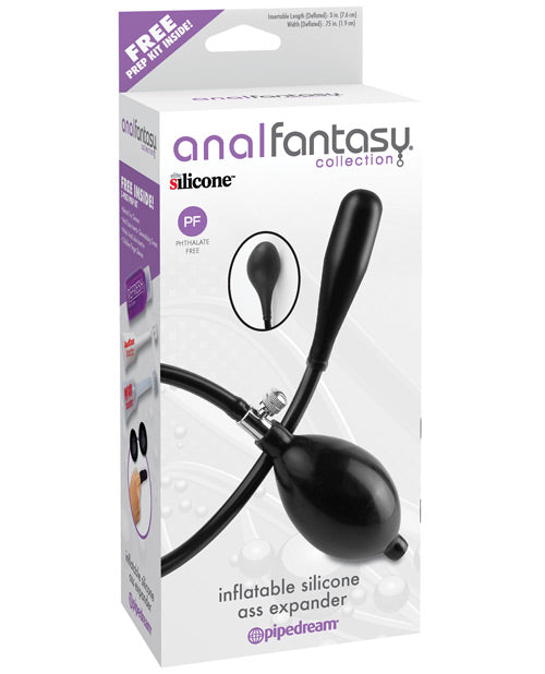 Anal Fantasy Collection Inflatable Silicone Ass Expander - Black - Naughtyaddiction.com