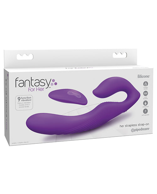 Fantasy For Her Ultimate Strapless Strap On - Purple - Naughtyaddiction.com