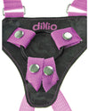 Dillio 7" Strap-on Suspender Harness Set - Pink - Naughtyaddiction.com