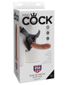 King Cock Strap-on Harness W-8" Cock - Tan - Naughtyaddiction.com