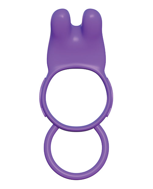 Fantasy C-ringz Twin Teazer Rabbit Ring - Purple - Naughtyaddiction.com