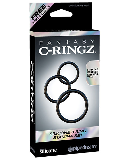 Fantasy C-ringz Silicone 3-ring Stamina Set - Naughtyaddiction.com