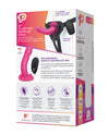 Pegasus 6" Rechargeable Ripple Peg W-adjustable Harness & Remote - Pink - Naughtyaddiction.com