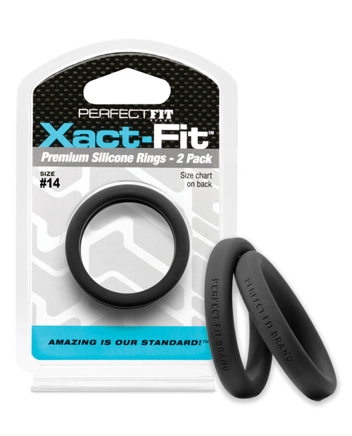 Perfect Fit Xact Fit #14 - Black Pack Of 2 - Naughtyaddiction.com