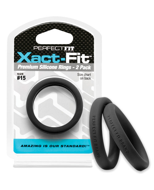 Perfect Fit Xact Fit #15 - Black Pack Of 2 - Naughtyaddiction.com