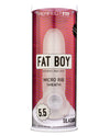 Perfect Fit Fat Boy Micro Ribbed Sheath 5.5" - Clear - Naughtyaddiction.com