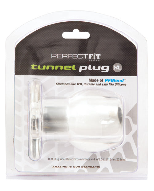 Perfect Fit Tunnel Plug Xlarge - Clear - Naughtyaddiction.com